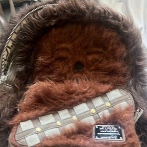 Loungefly Star Wars Chewbacca Cosplay Mini Backpack-Fuzzy Brown